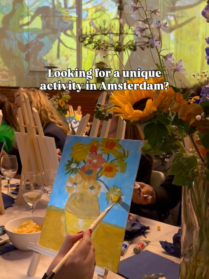 ✨Looking for a unique activity in Amsterdam? Probably you already know that you can visit Noorderkerk in the heart of Amsterdam for a special immersive experience about Van Gogh and Rembrandt. Their art is shown all around you on a 360-degree canvas, inside the historic church where both painters once came for Sunday service.

✨Soon you can also join Sip & Paint sessions here! You can enjoy a drink, sit around the 360-degree canvas, and make your own painting in this beautiful old church. Keep an eye on them for the upcoming dates!

📍 The Van Gogh & Rembrandt experience is inside the Noorderkerk, just a 10-minute walk from Central Station. It’s right next to the Noordermarkt and Winkel 43, so it’s easy to combine your visit with both!