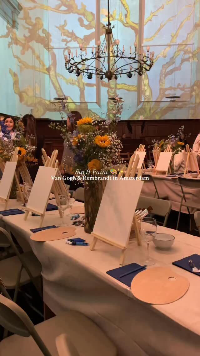Immersive Van Gogh & Rembrandt experience in Amsterdam 🎨✨

We got invited to a unique Sip & Paint event at the Van Gogh & Rembrandt experience in the Noorderkerk church. This light and sound show is all about the two amazing painters and how Rembrandt inspired Van Gogh’s art. The inside of the Noorderkerk church is used as a 360° canvas to tell Van Gogh’s story. It truly felt like you stepped into the paintings we all know, which felt magical.

Obviously inspired by the art projected around us, we wanted to recreate a piece of the iconic Starry Night. For a non-experienced first time painter, I have to say I’m proud 👏🏼

📍Van Gogh & Rembrandt experience
@vangoghandrembrandt 
*invited

———

#amsterdam #amsterdamguide #amsterdamart #amsterdamexplore #amsterdamexperience van gogh & rembrandt, what to do in amsterdam, Amsterdam activity