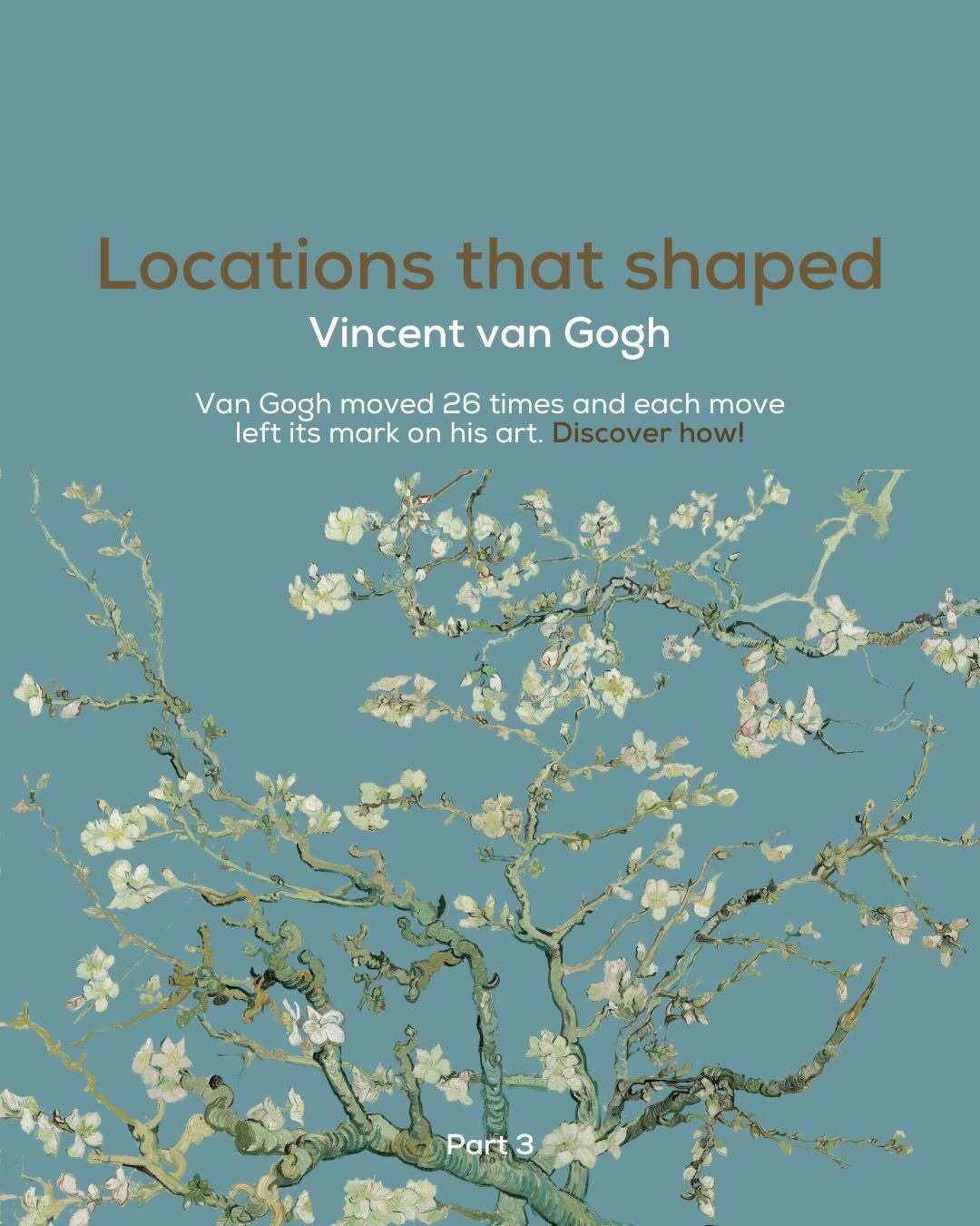 Explore the journey that shaped Vincent van Gogh 🎨✨

Moving 26 times throughout his life, each place left a lasting impression on his perspective and art. His time in Amsterdam, where he pursued theology but spent his days wandering the city and the Borinage in Belgium, where he lived among miners and rediscovered his passion for drawing, every chapter played a role in his growth.

His experiences, struggles, and encounters with everyday life helped shape the artist we know today.

Swipe to follow his journey and see how each place influenced his work 🌟

#VanGoghFacts #ArtHistory #VanGoghAndRembrandt #AmsterdamArt #ArtistJourney